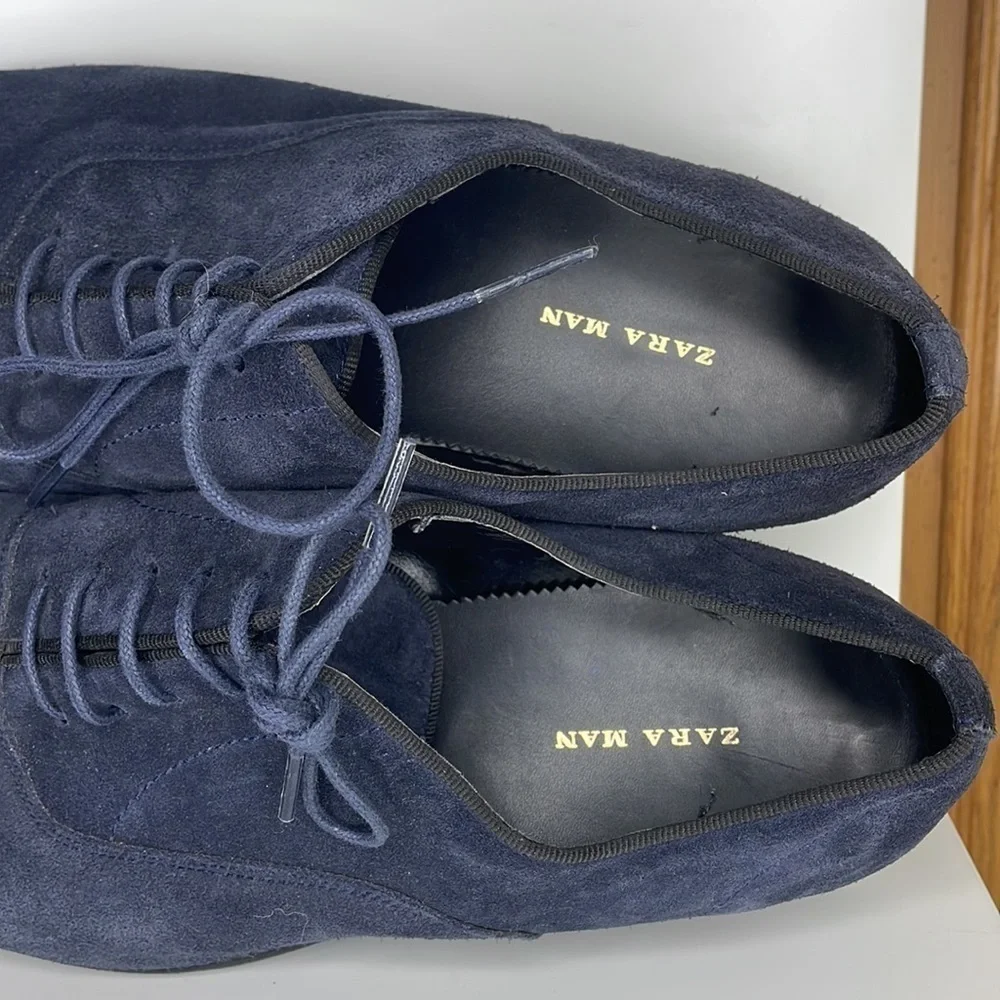 ZARA Man Dark Blue Dress Shoes - 43 - Picture 2 of 10